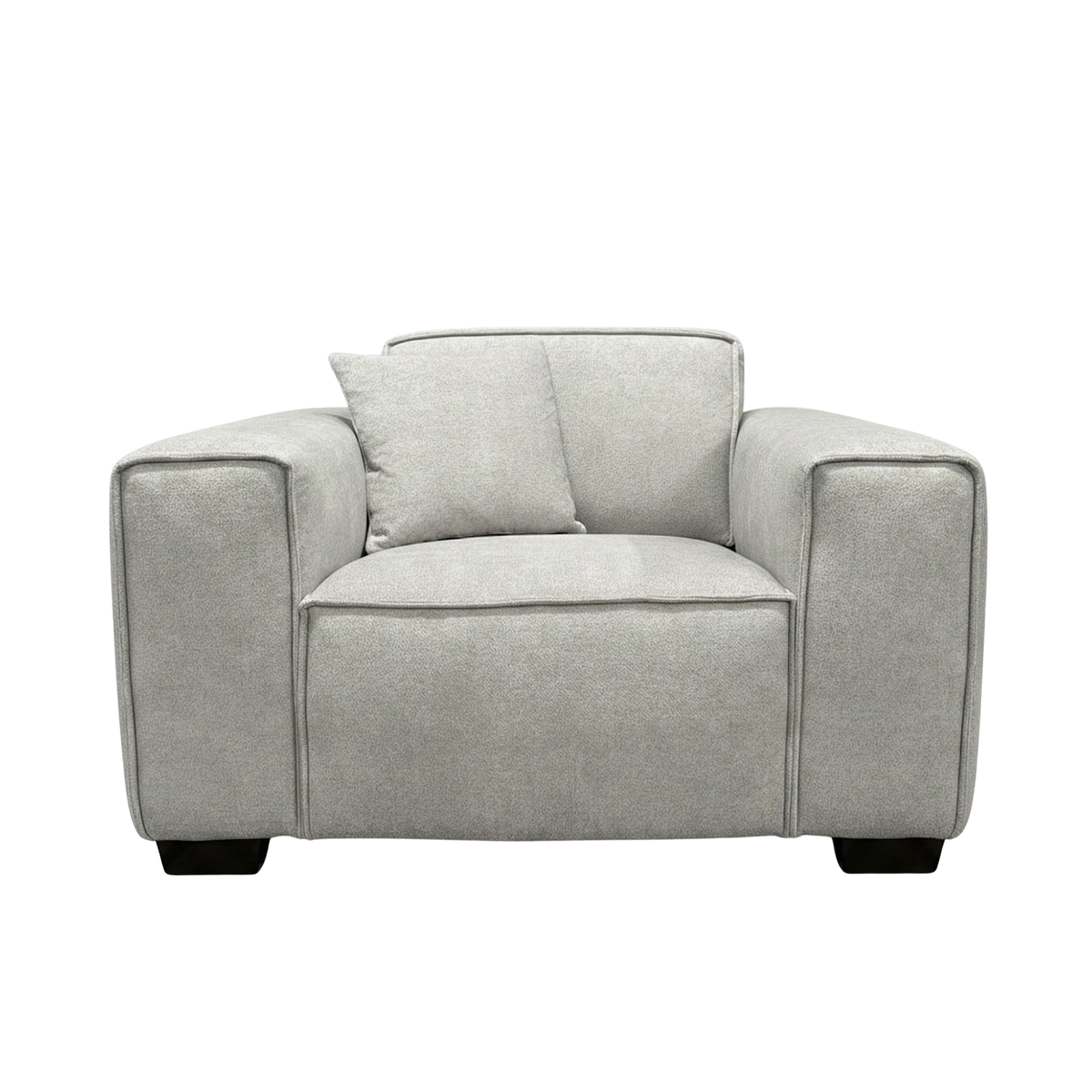 Dorian Armchair in Pebble Grey Boucle