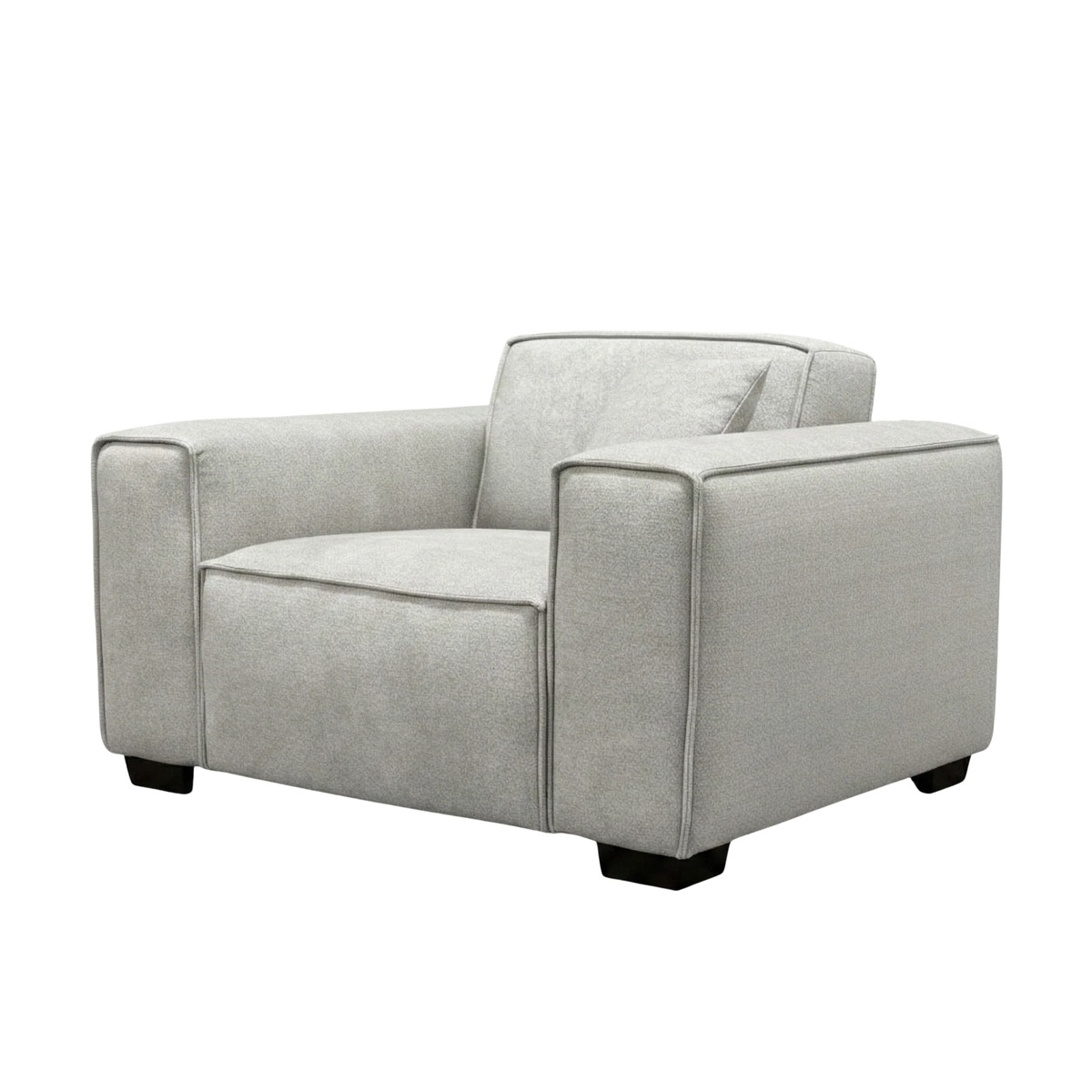 Dorian Armchair in Pebble Grey Boucle