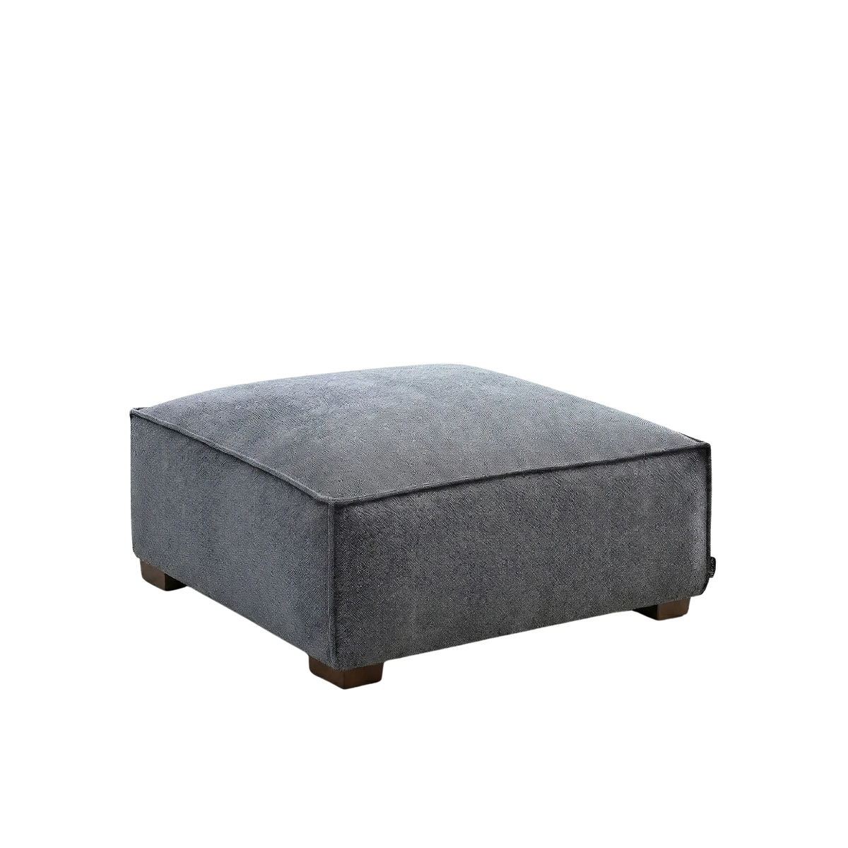 Dorian Modular Footstool in Charcoal Grey Boucle