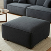 Dorian Modular Footstool in Midnight Black Boucle