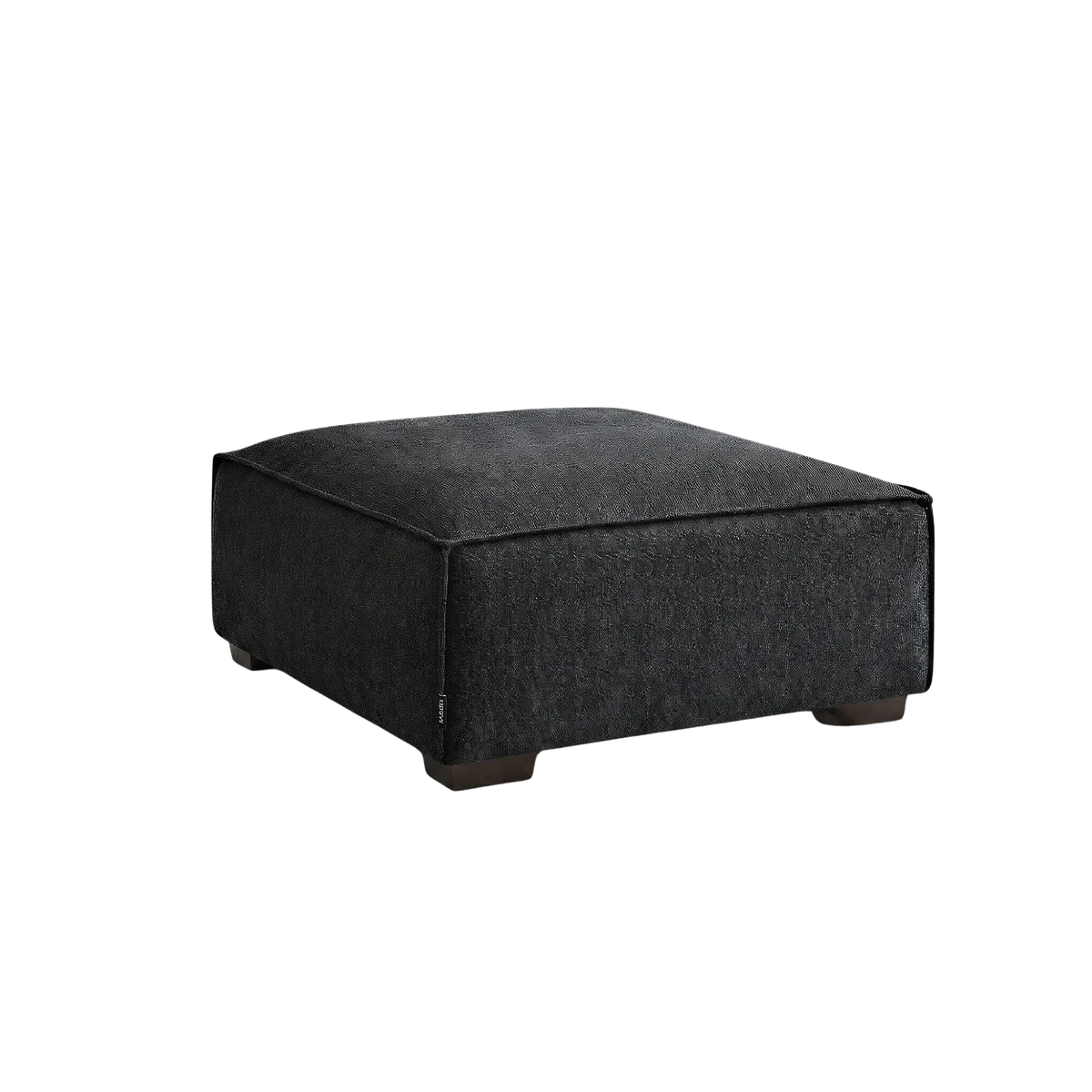Dorian Modular Footstool in Midnight Black Boucle