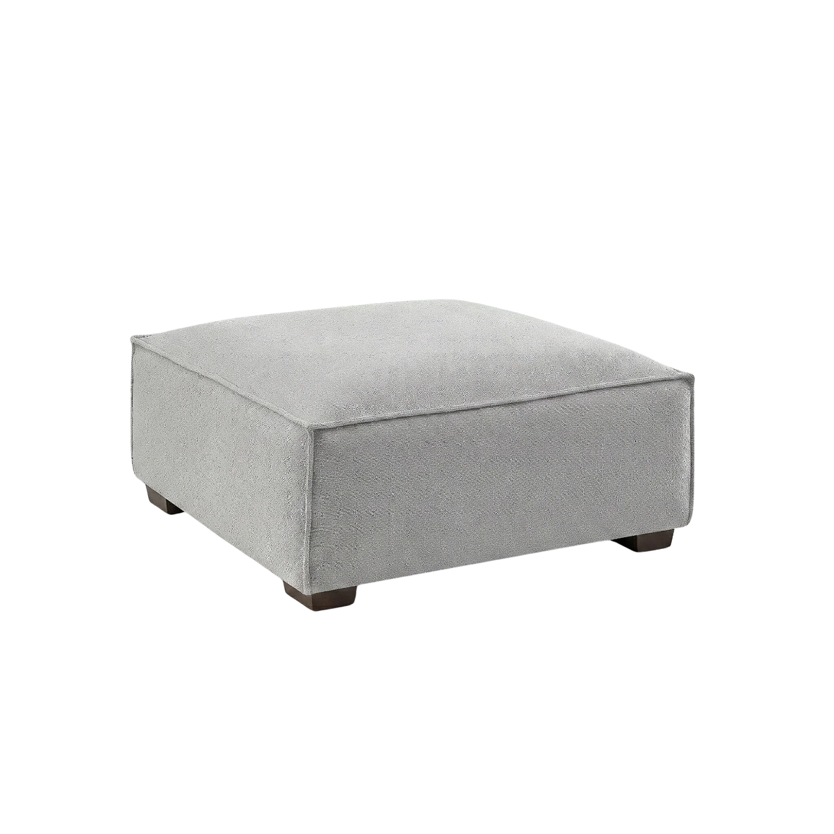 Dorian Modular Footstool in Pebble Grey Boucle
