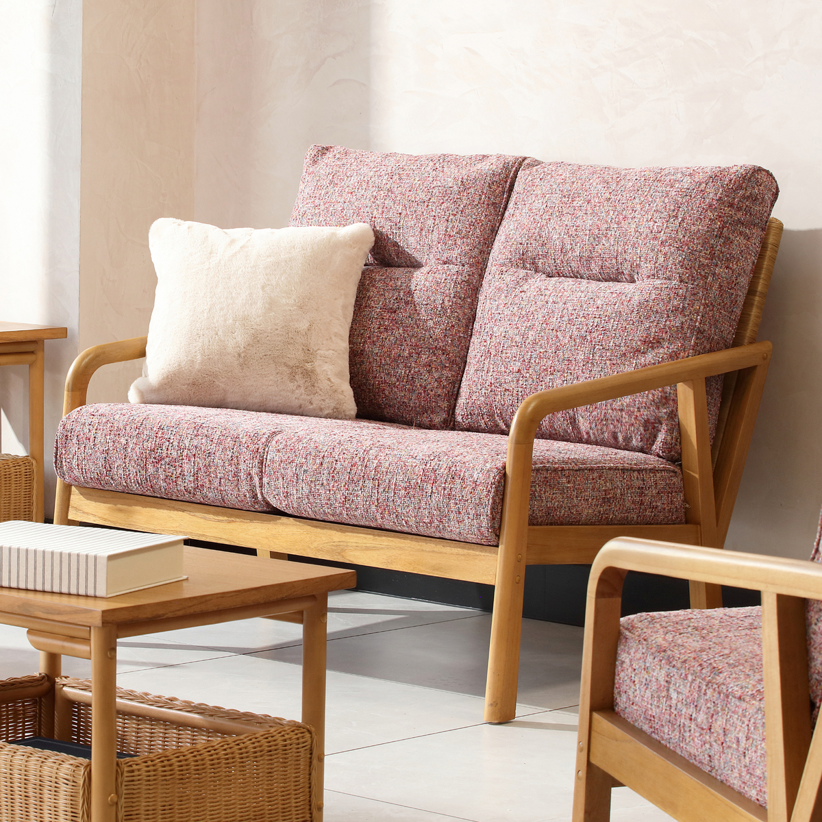 Dubai Light Oak 2-Seater 3pc Suite