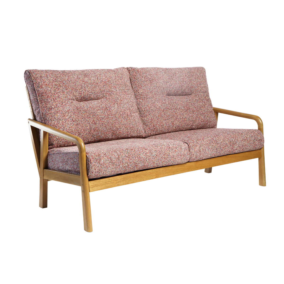 Dubai Light Oak Cane 3 Seater Sofa