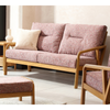 Dubai Light Oak Cane 3 Seater Sofa
