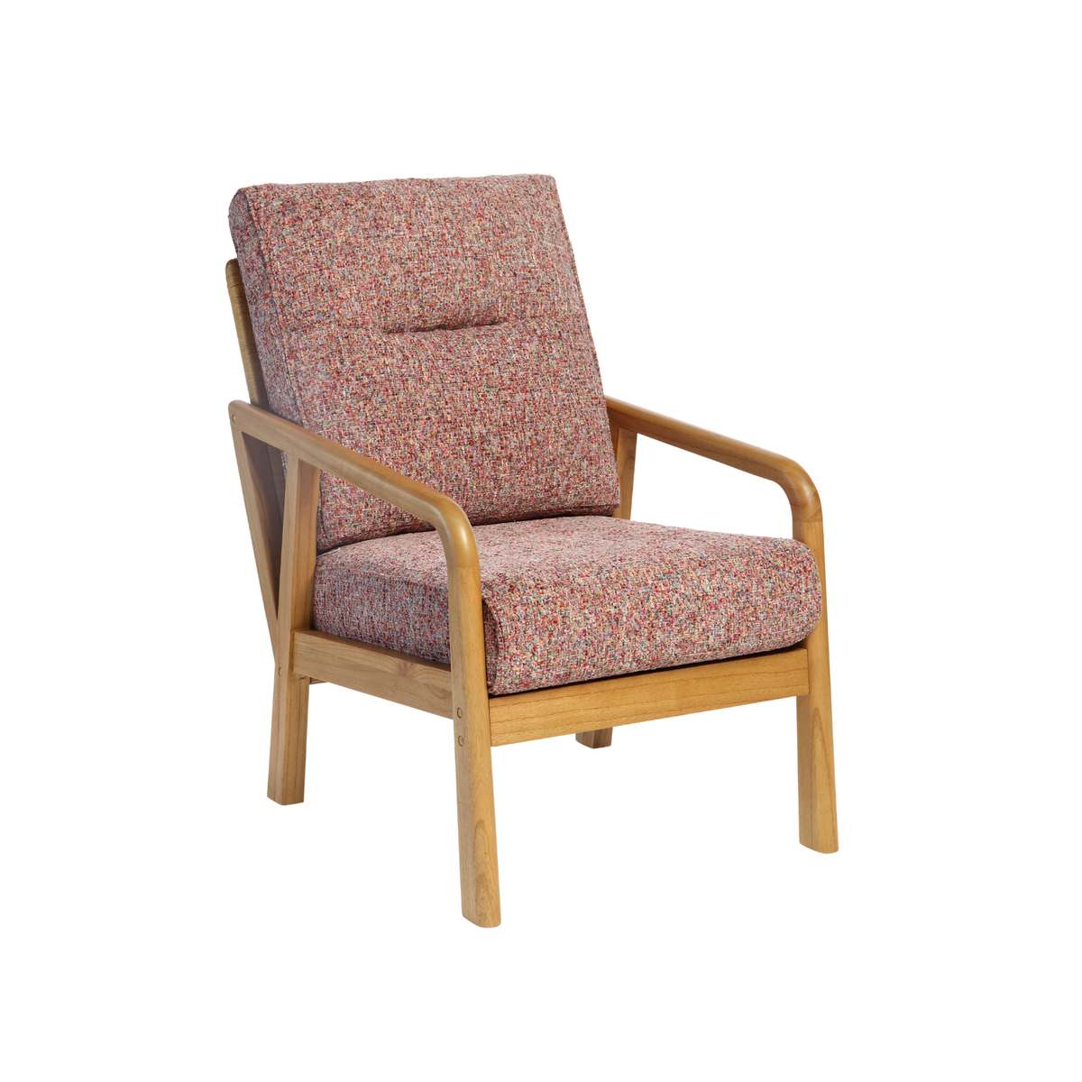 Dubai Light Oak Cane Armchair