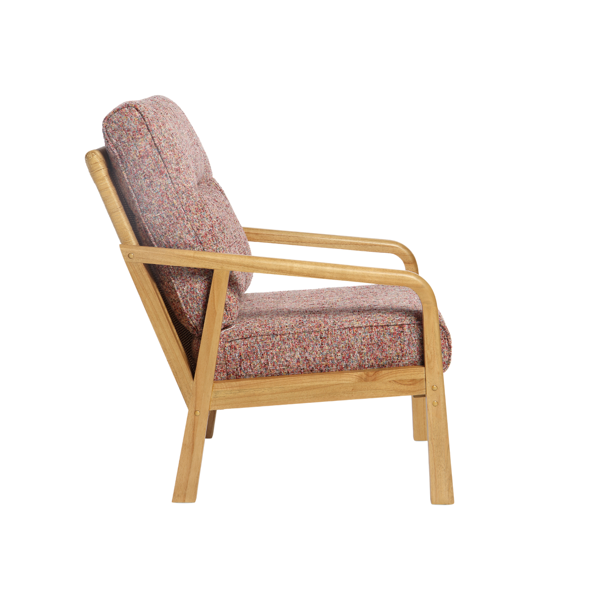 Dubai Light Oak Cane Armchair