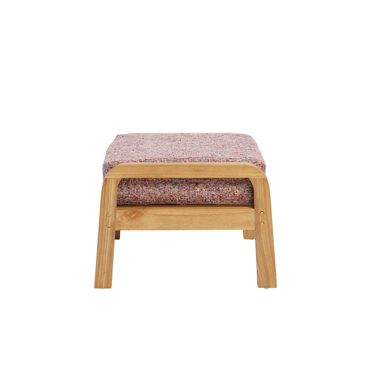 Dubai Light Oak Cane Footstool