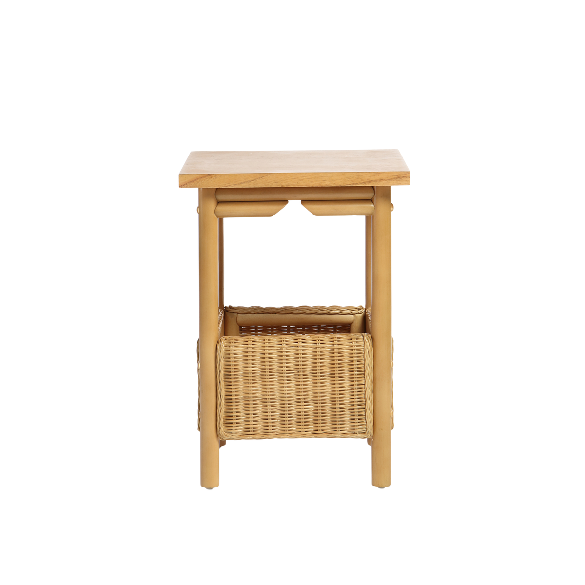 Dubai Light Oak Cane Lamp Table