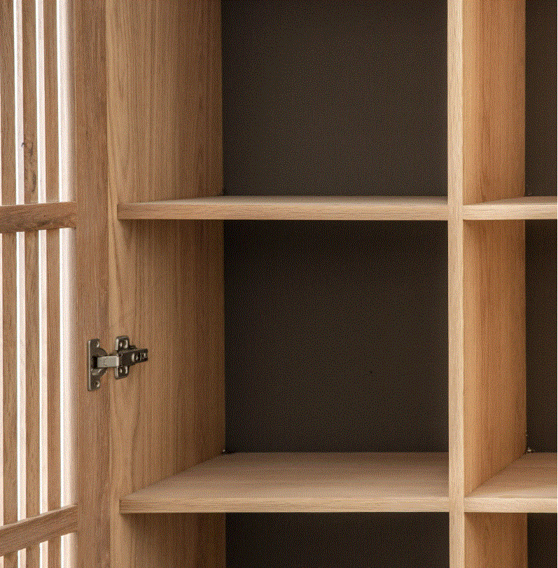 Okayino 2 Door Oak Cocktail Cabinet
