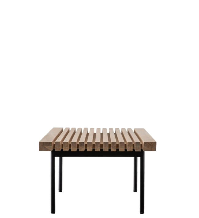 Otto Rectangluar Oak Coffee Table with Steel Legs