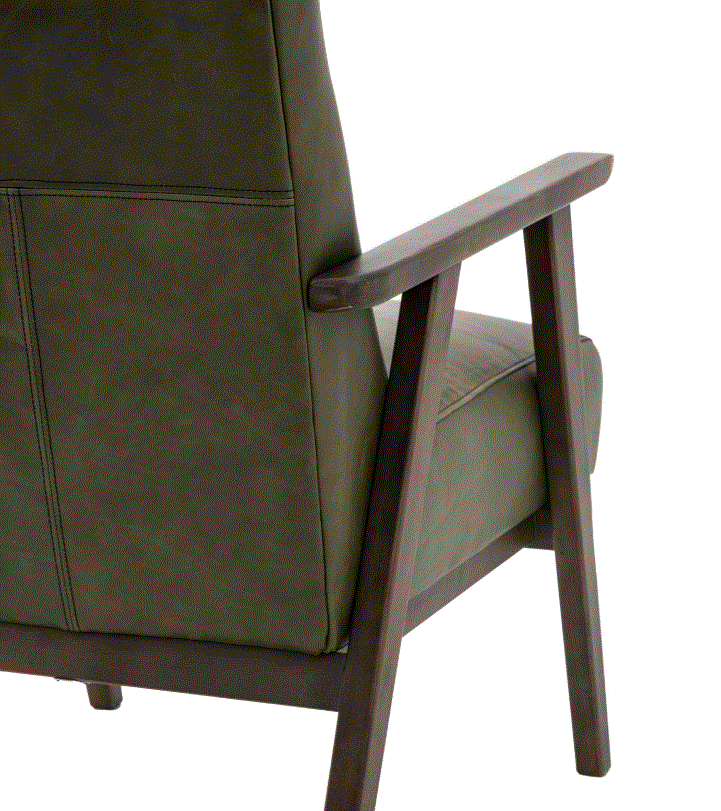 Neto Armchair Vintage Green Leather