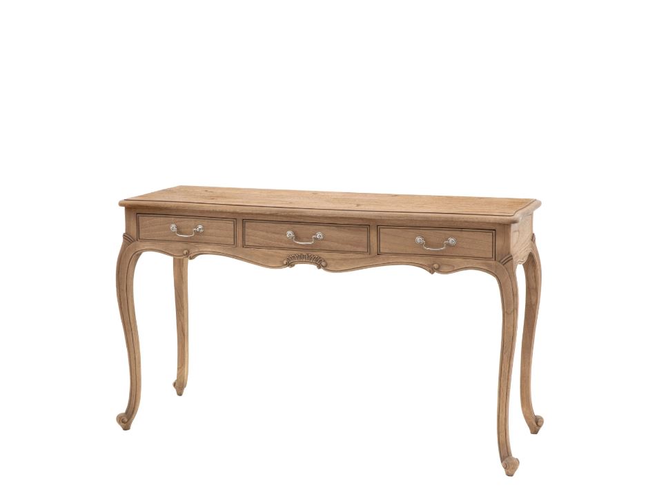 Cannes Vintage 3 Drawer Vanity Table