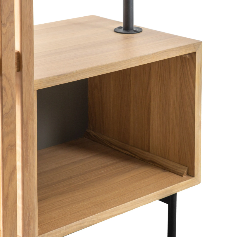 Okayino Oak Open Wardrobe