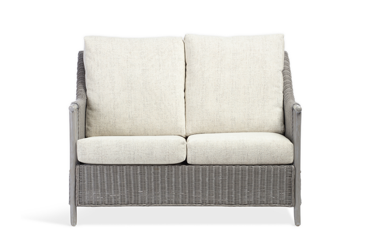 Eden Grey Cane 2 Seater Sofa