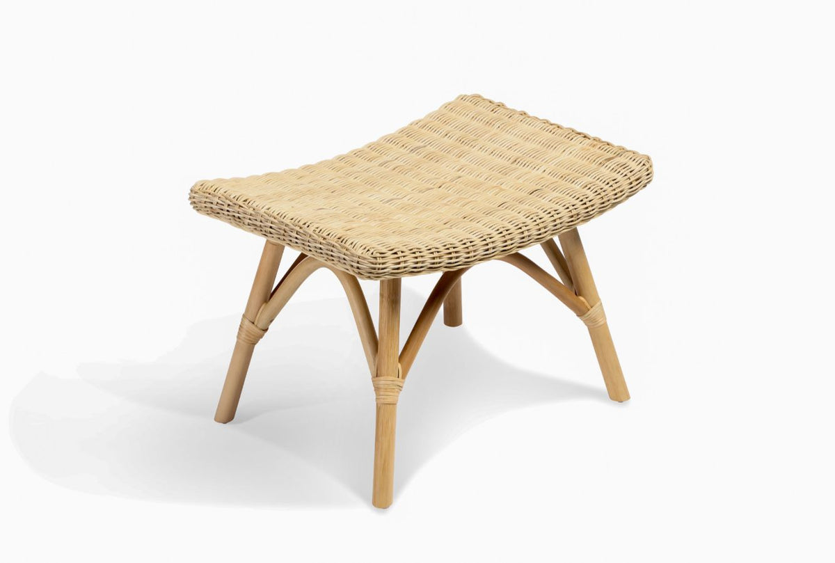 Eden Natural Cane Footstool