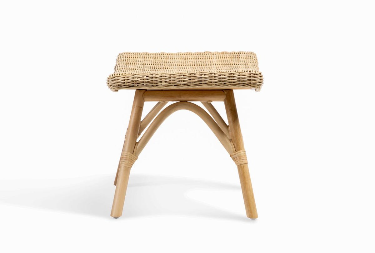 Eden Natural Cane Footstool