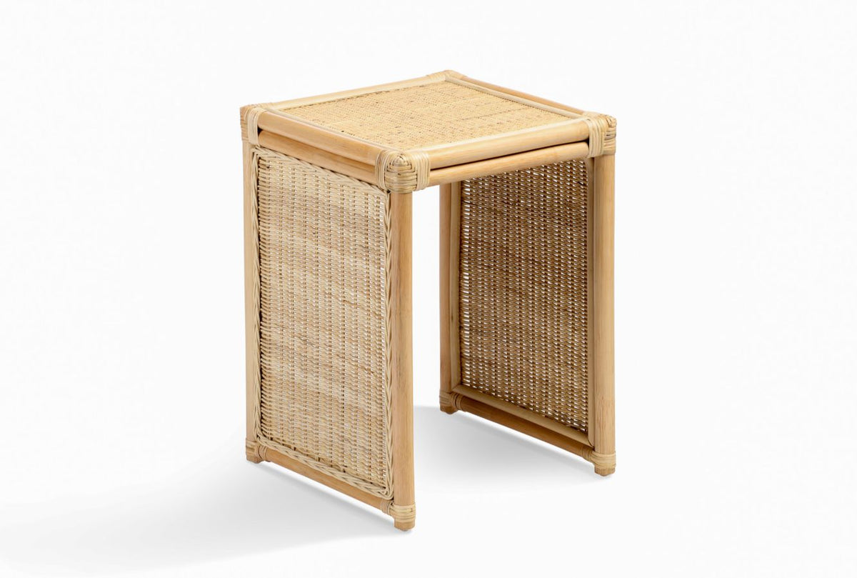 Eden Natural Cane Lamp Table