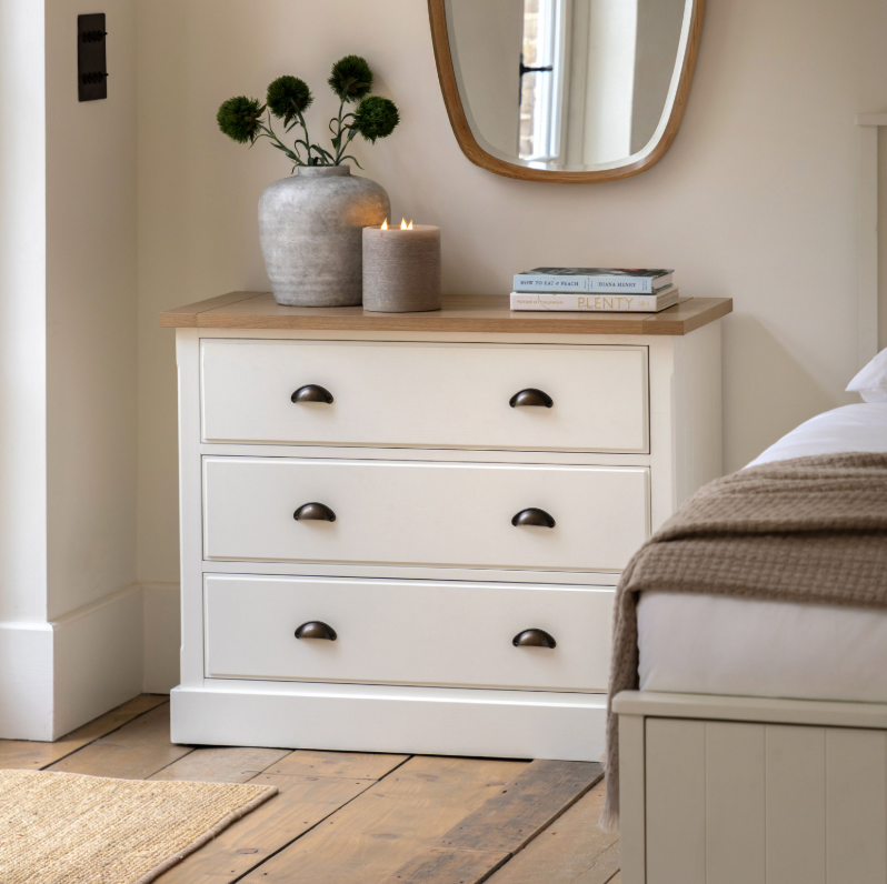 Elgin Cream 3 Drawer Chest