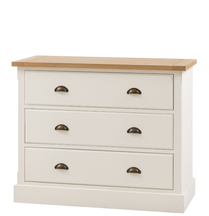 Elgin Cream 3 Drawer Chest