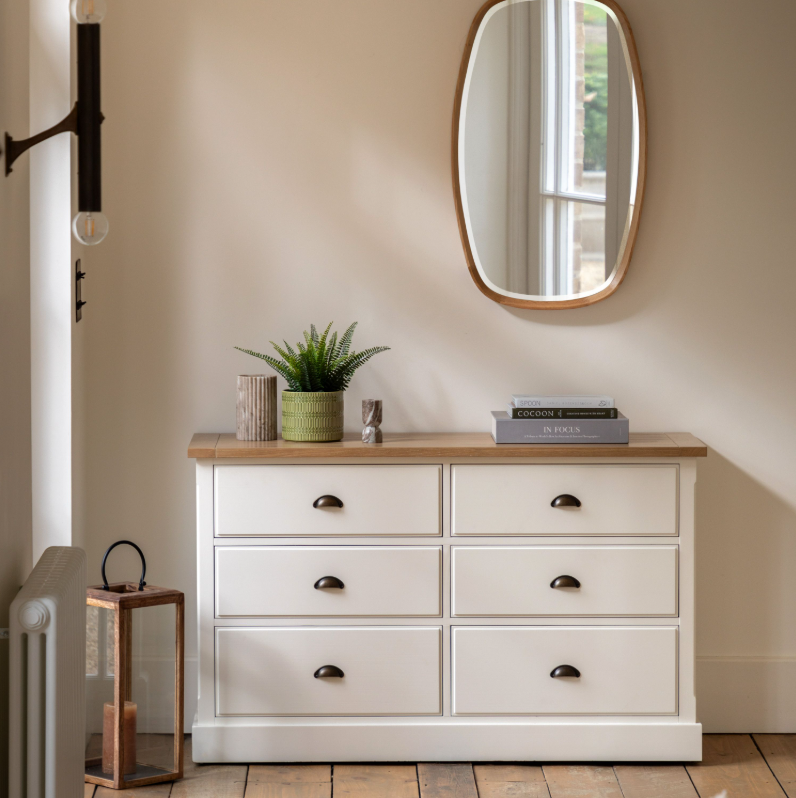 Elgin Cream 6 Drawer Chest