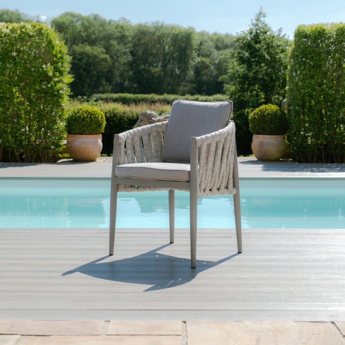Elton 8 Seat Rectangular Dining Set - Cool Linen