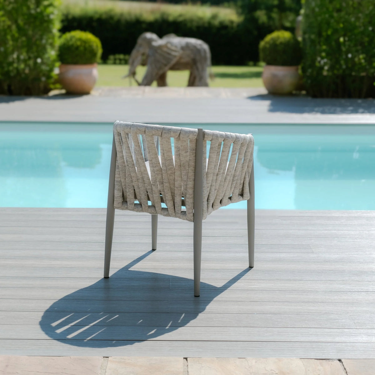 Elton 8 Seat Rectangular Dining Set - Cool Linen
