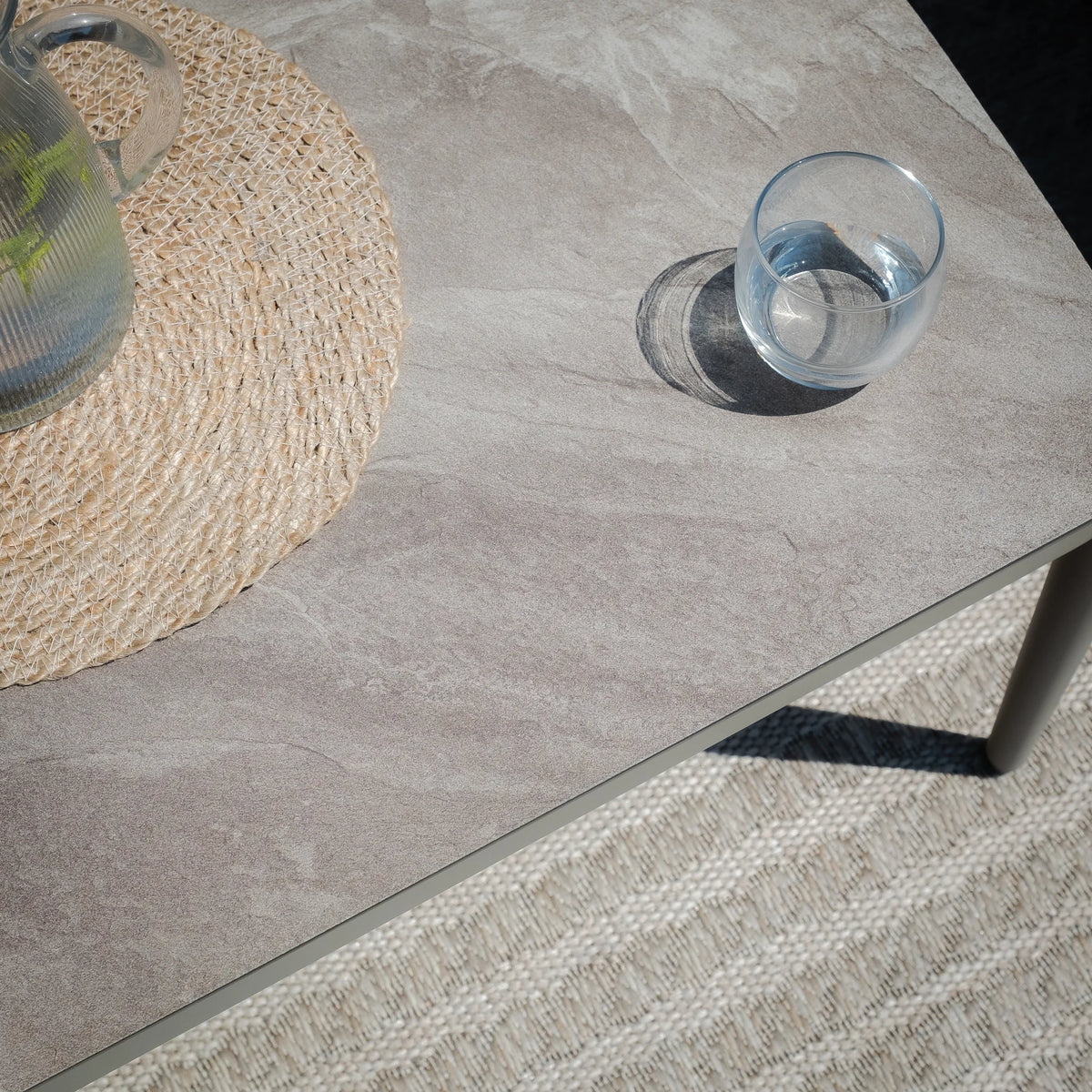 Elton Small Corner Sofa Set - Cool Linen