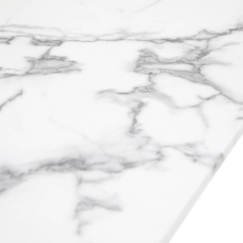 Ergo Dining Table with White Effect
