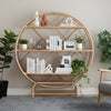 Large Natural Rattan Etagere