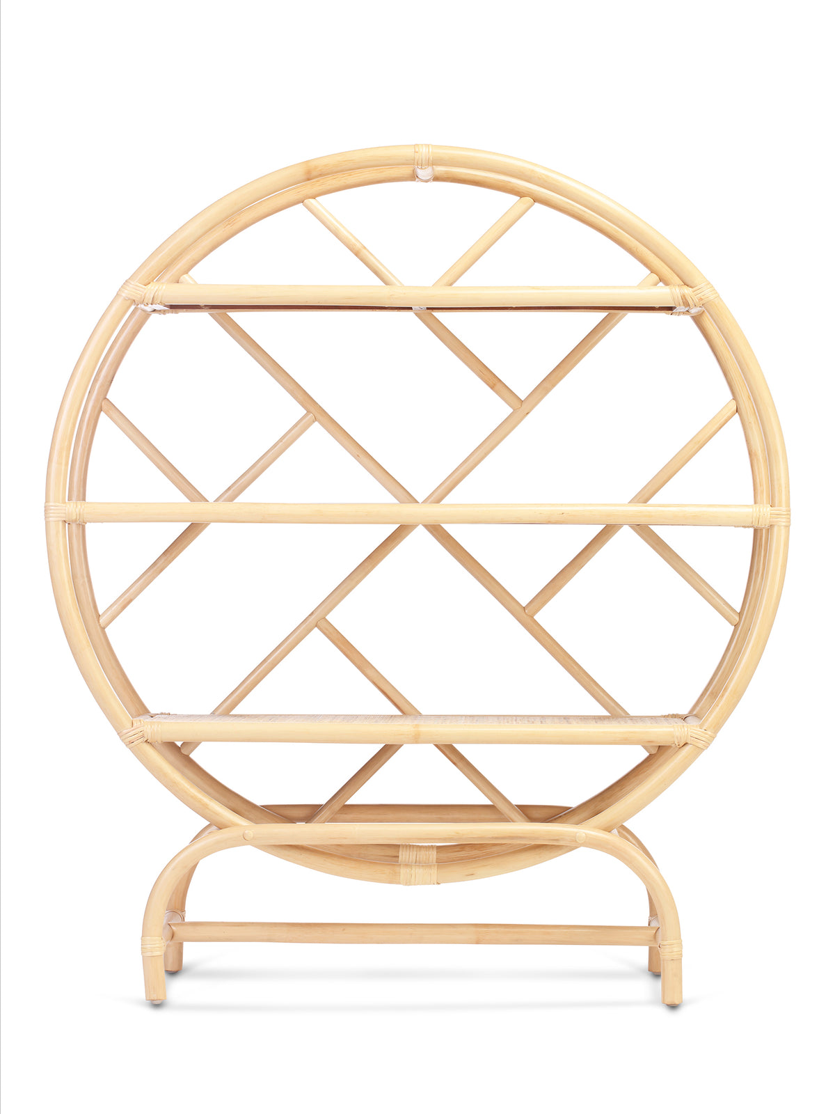 Medium Natural Rattan Etagere