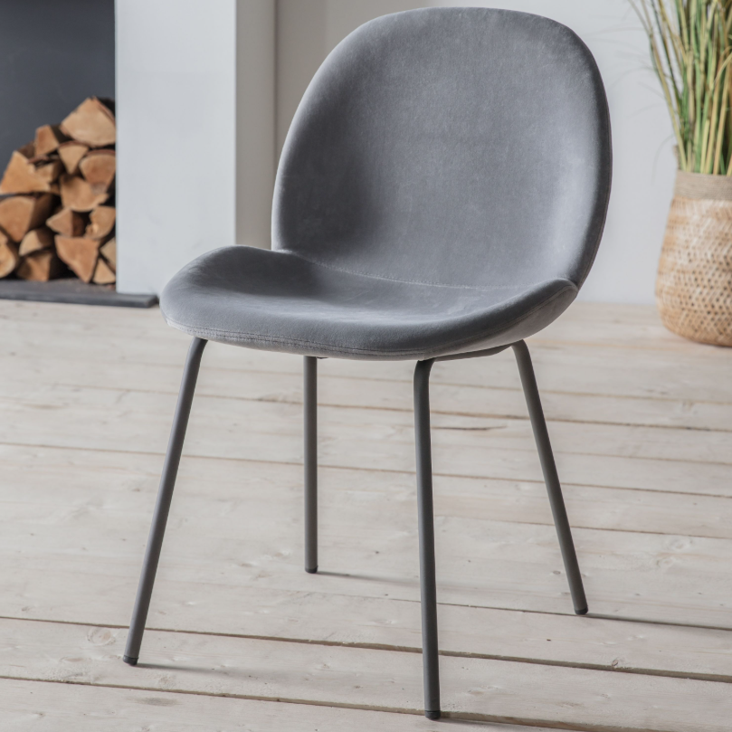 Flattino Light Grey Dining Chair (pack of 2)
