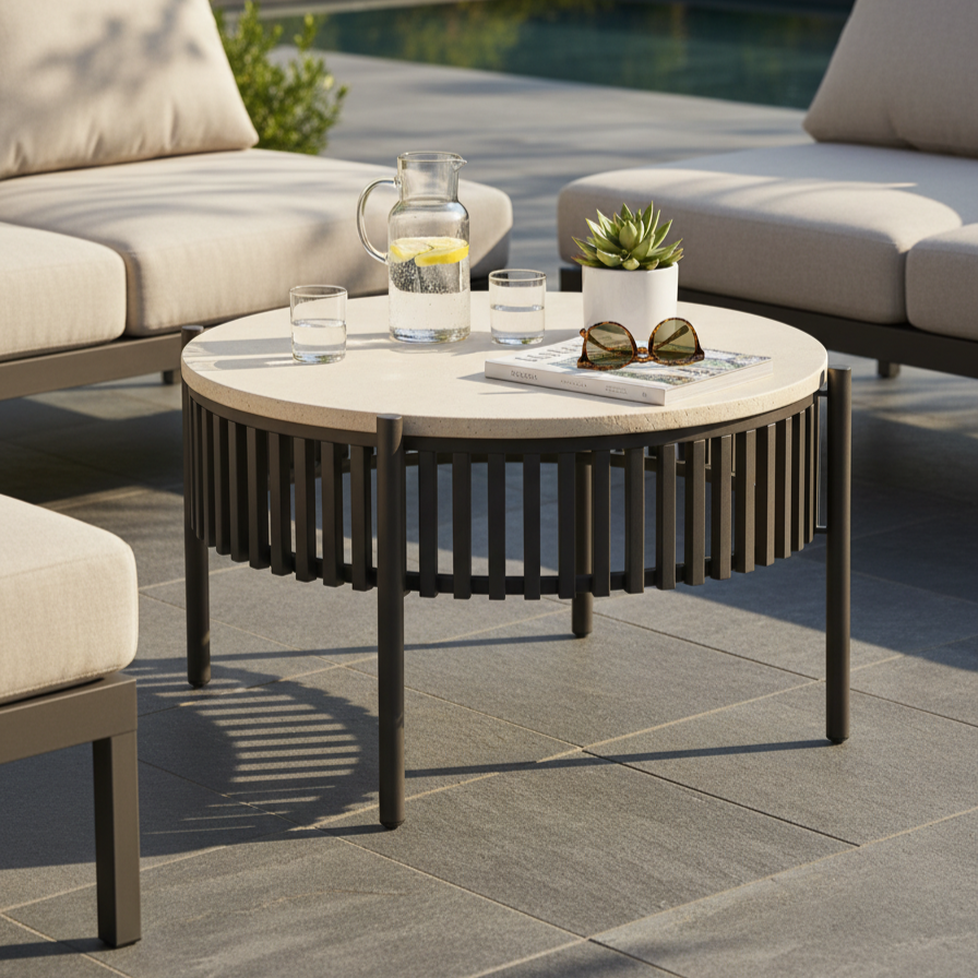 Florence Round Coffee Table - Indoor & Outdoor Table