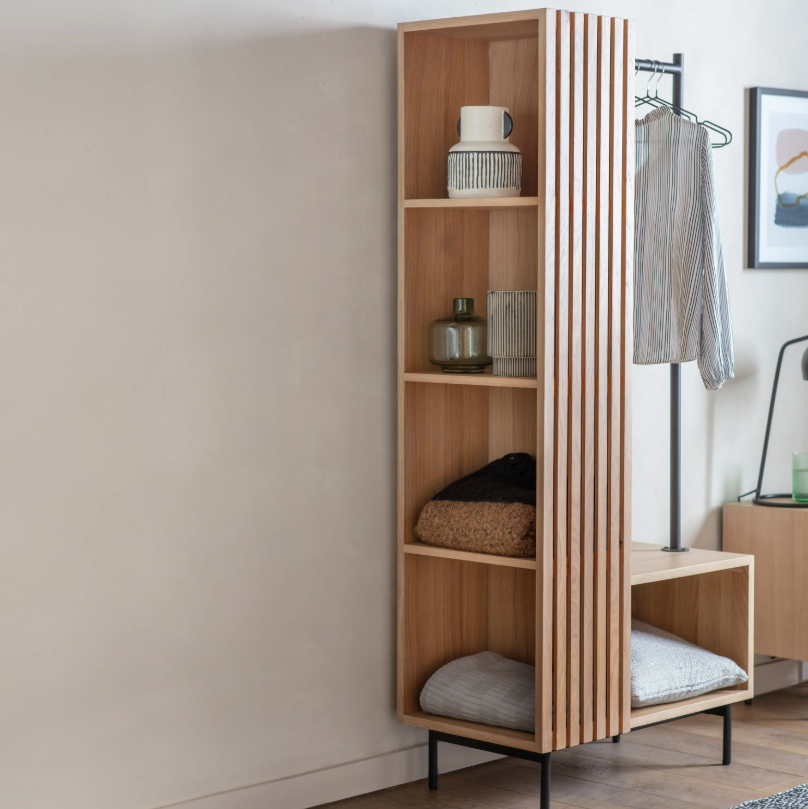 Okayino Oak Open Wardrobe