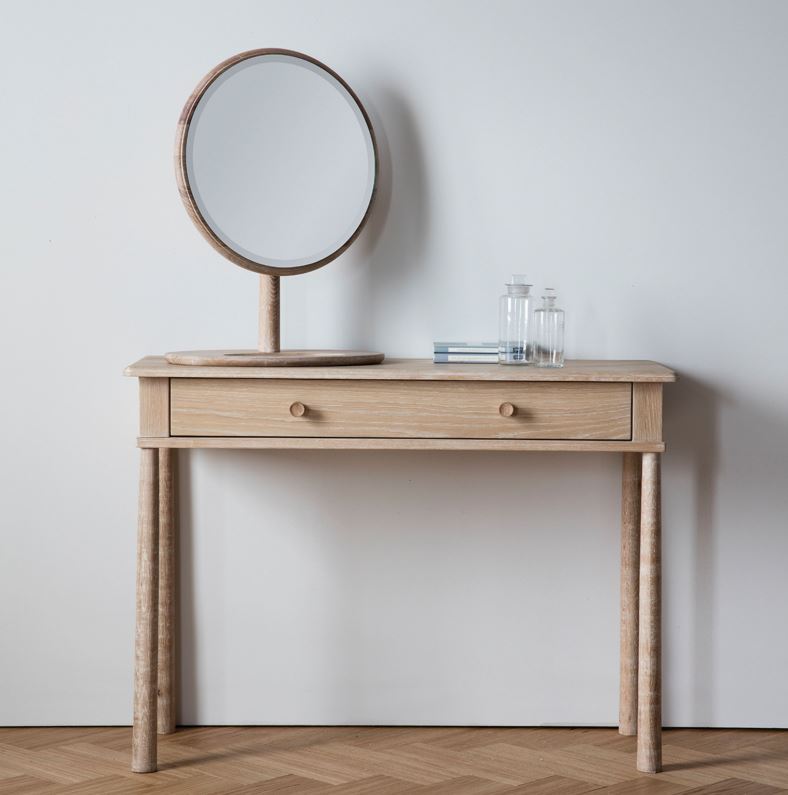 Hilder Natural Dressing Table with Drawer