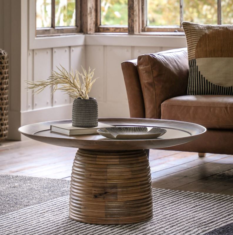 Brydle Round Mango Wood Coffee Table