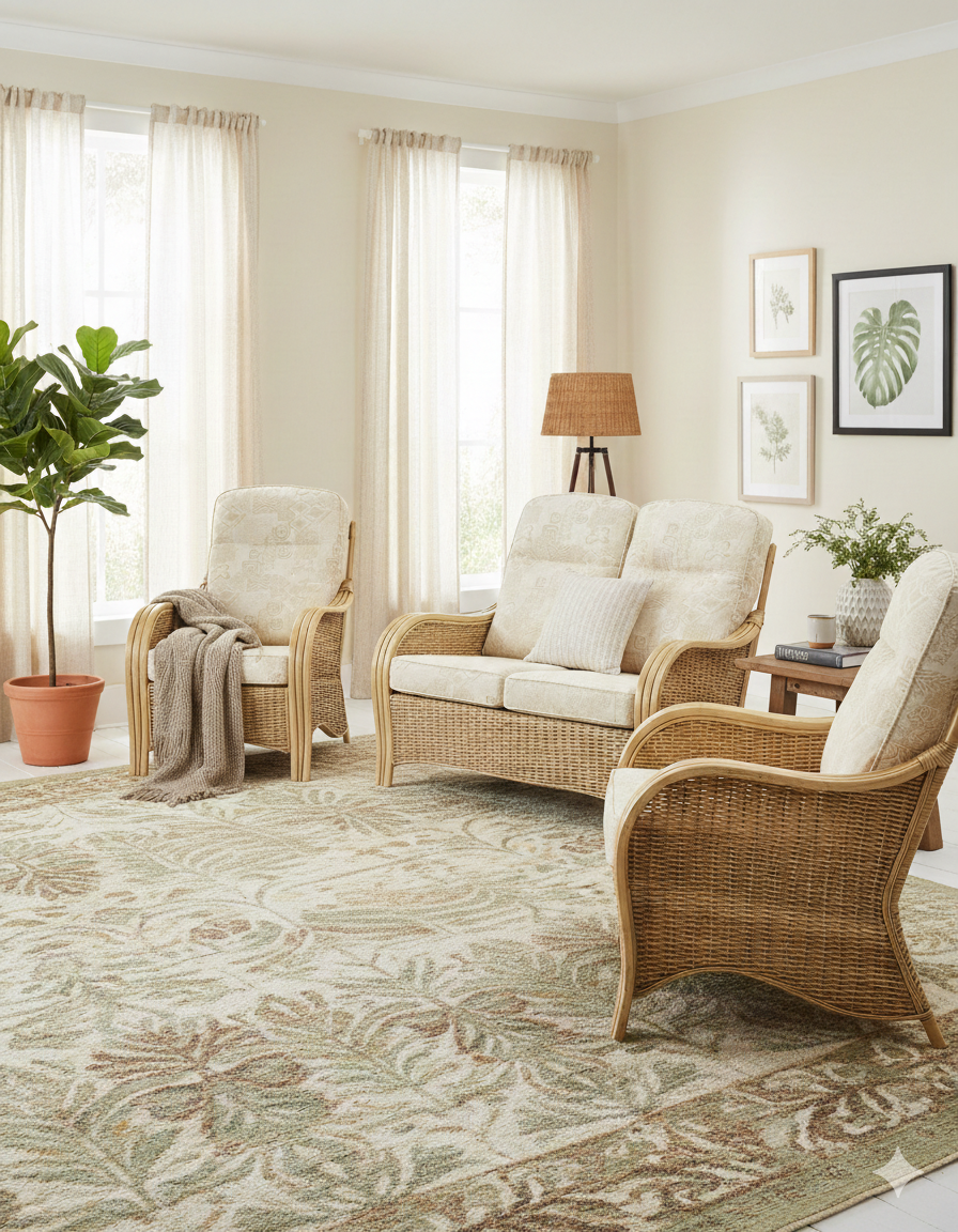 Turin Light Oak 2 Seater 3pc Suite in Zanzibar