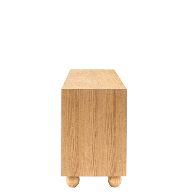 Gordo Wide Wooden 4 Door Sideboard Cabinet
