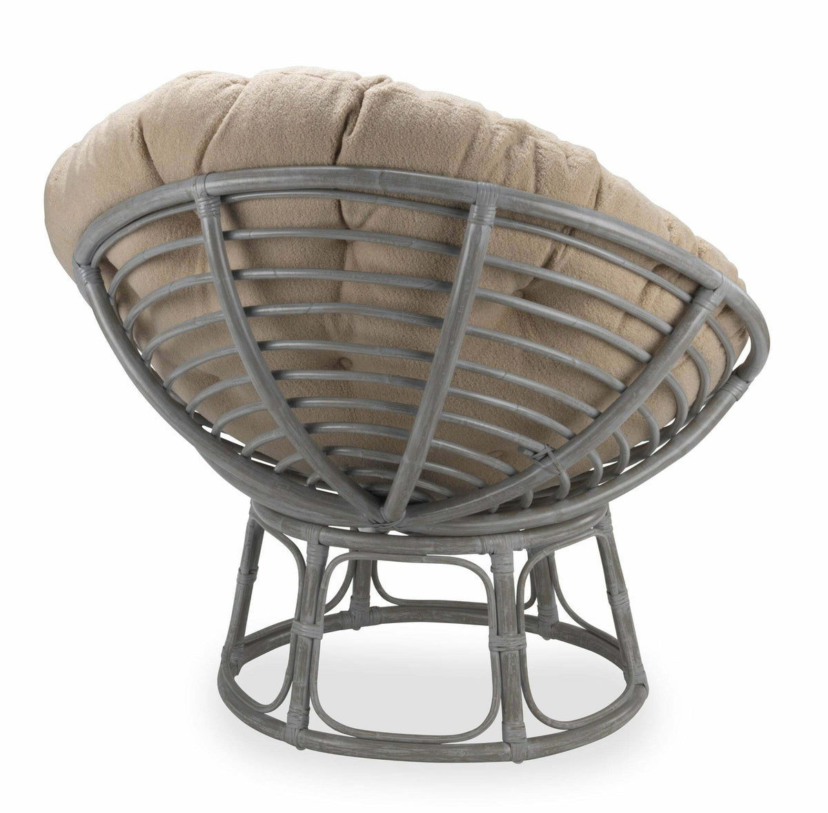 papasan grey chair in latte