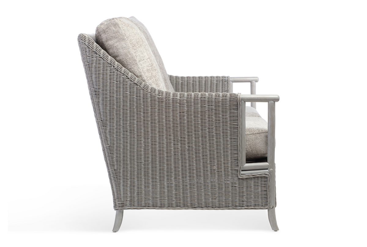 Eden Grey Cane 3 Seater Suite