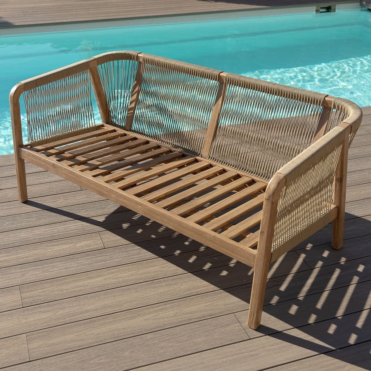 Haiti 2 Seat Sofa Set - Light Brown