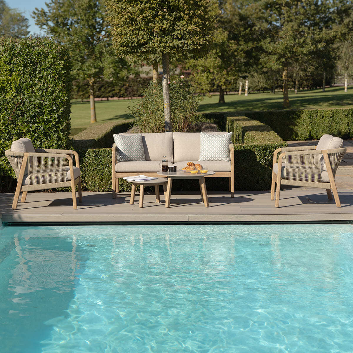 Haiti 2 Seat Sofa Set - Light Brown