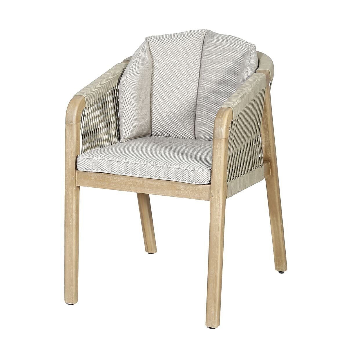 Haiti 4 Seat Round Dining Set - Light Brown