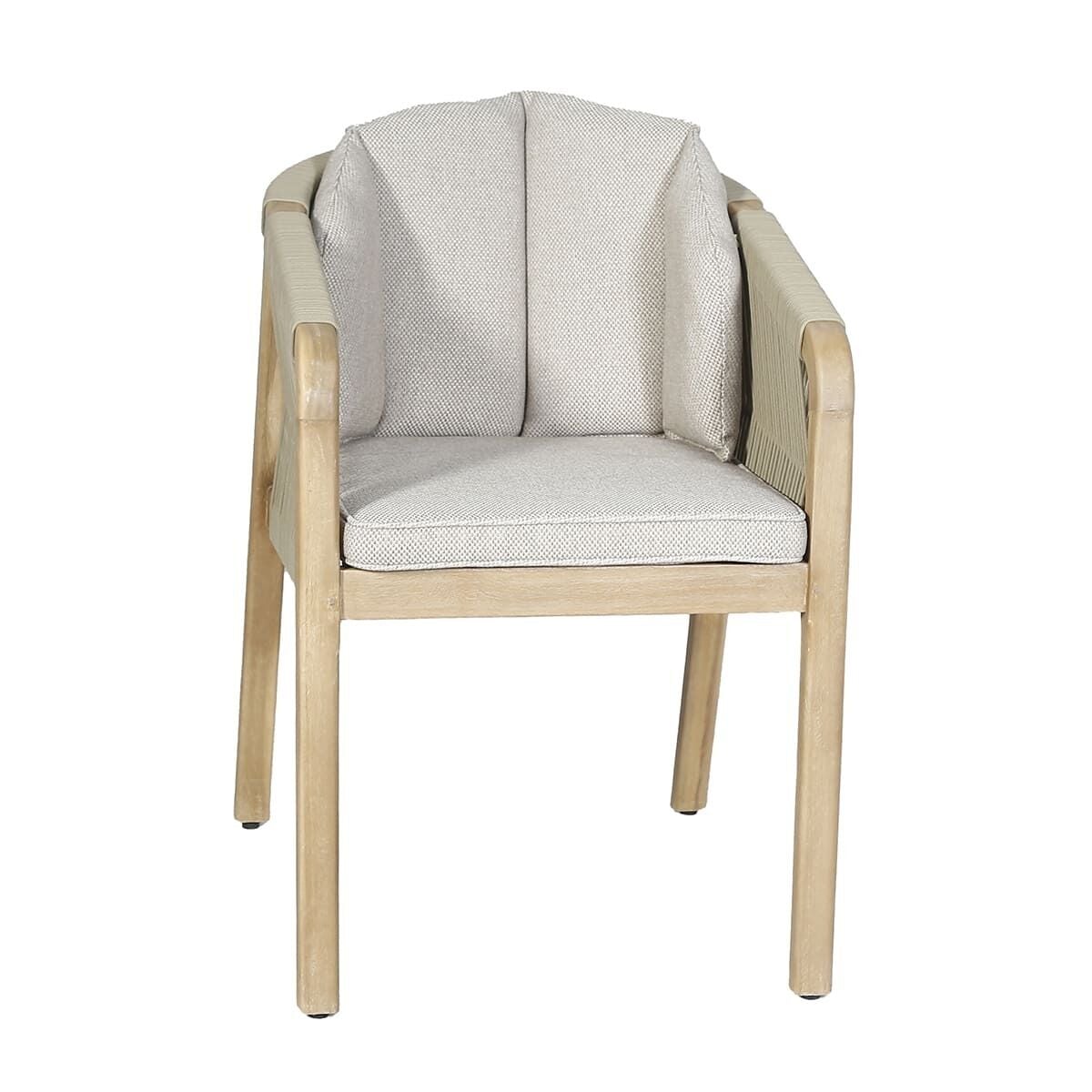 Haiti 4 Seat Round Dining Set - Light Brown
