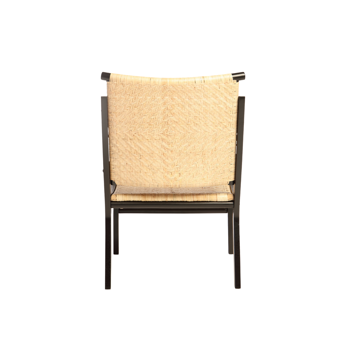 Harmony Wicker Chair with Black Arms