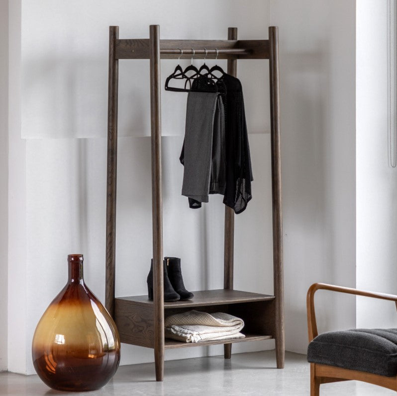 Hartford Open Wardrobe - Smoked Brown