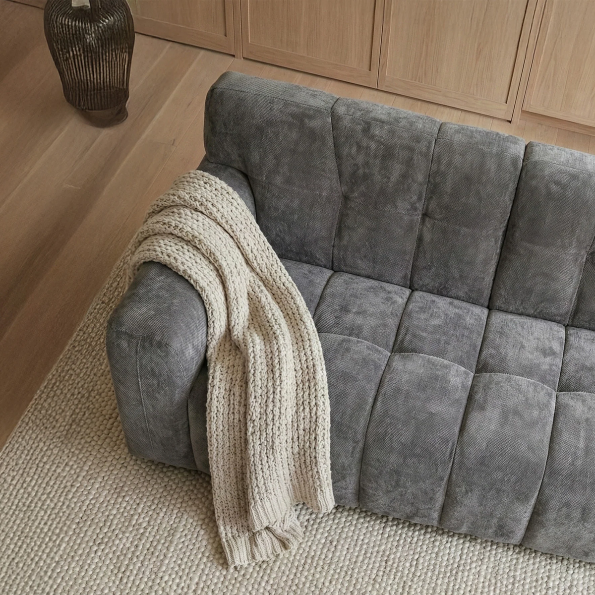 Hendrix 2-Seater Sofa in Chocolate Velvet