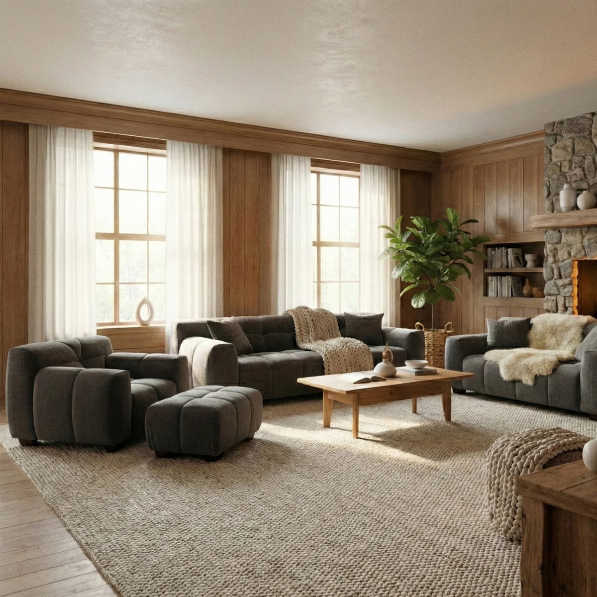 Hendrix 2-Seater Sofa in Steel Grey Velvet