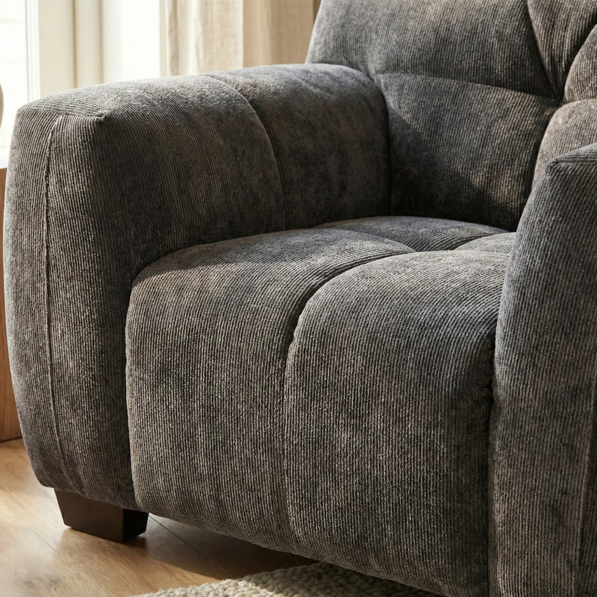 Hendrix Armchair in Chocolate Velvet