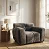 Hendrix Armchair in Steel Grey Velvet
